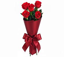 Букет 5 Красных роз Эдлесс Лав в Макеево