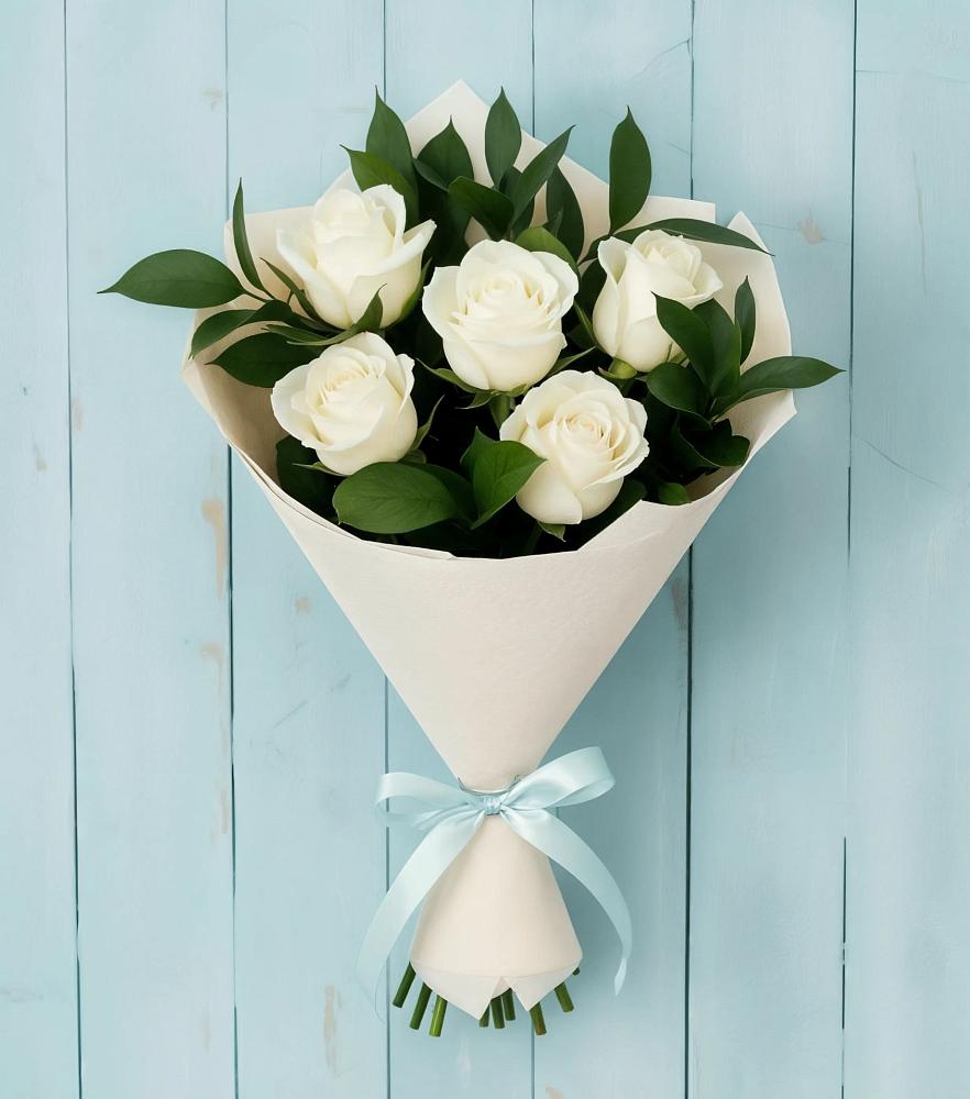 Букет цветов из: Розы в Макеево