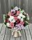 Букет цветов из: Альстромерии, Гвоздики, Розы и Хризантемы в Макеево