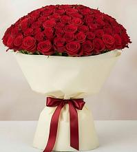 Букет 101 Красная роза Милано в Макеево