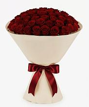 Букет 101 Бордовая роза Блэк Бакарра в Макеево