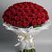 Букет 101 Красная роза Блэк Мэджик в Макеево