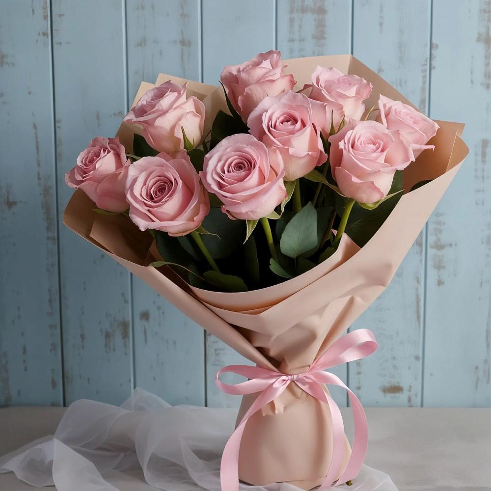 Букет цветов из: Розы в Макеево