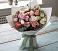 Букет цветов из: Розы, Лизиантусы и Гвоздики в Макеево