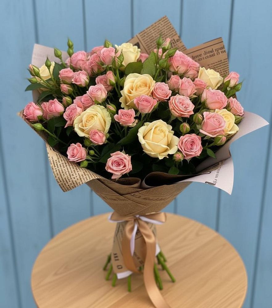 Букет цветов из: Розы в Макеево