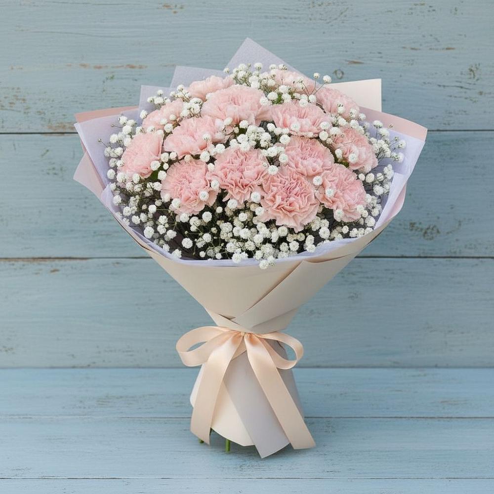 Букет цветов из: Гвоздики в Макеево