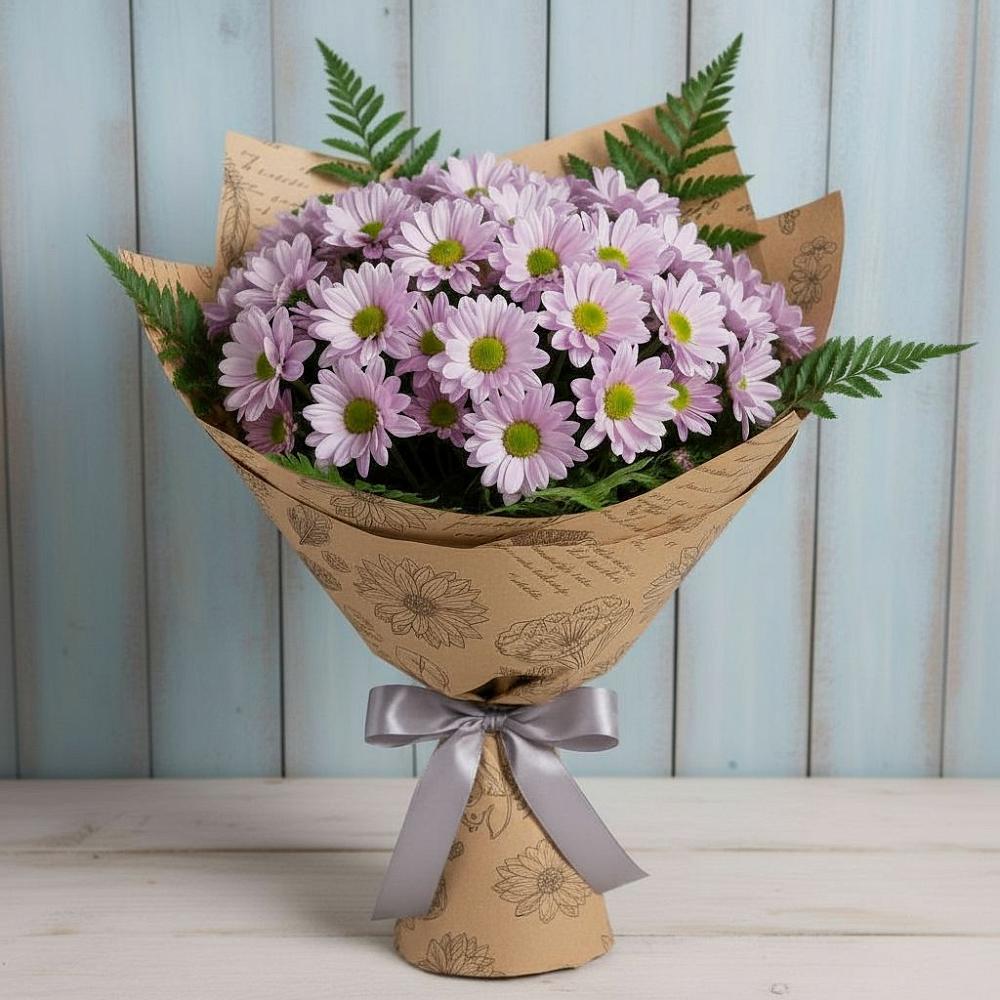 Букет цветов из: Хризантемы в Макеево