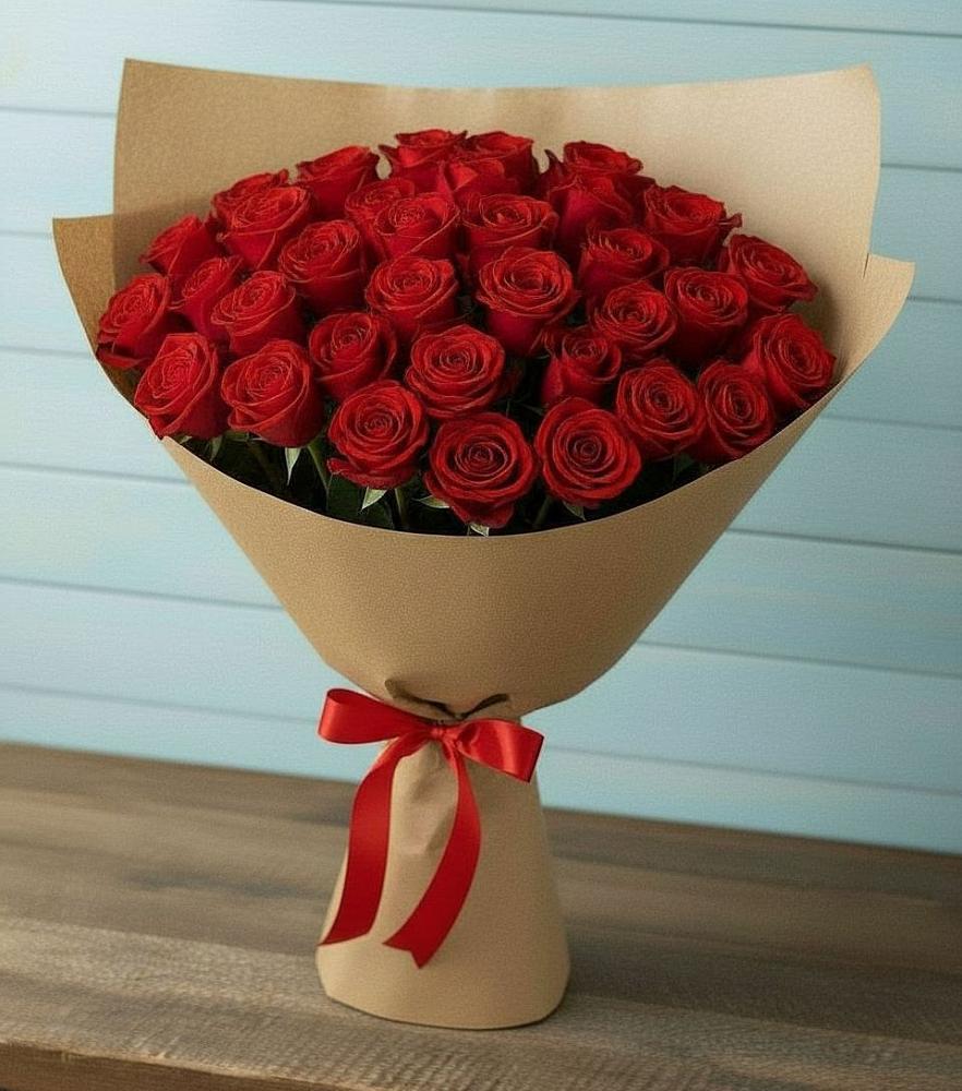 Букет Красные розы Милано в Макеево