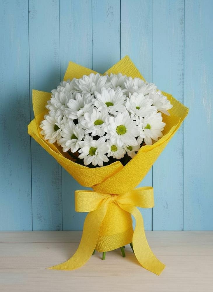 Букет цветов из: Хризантемы в Макеево