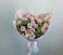 Букет цветов из:  Розы и Хризантемы в Макеево