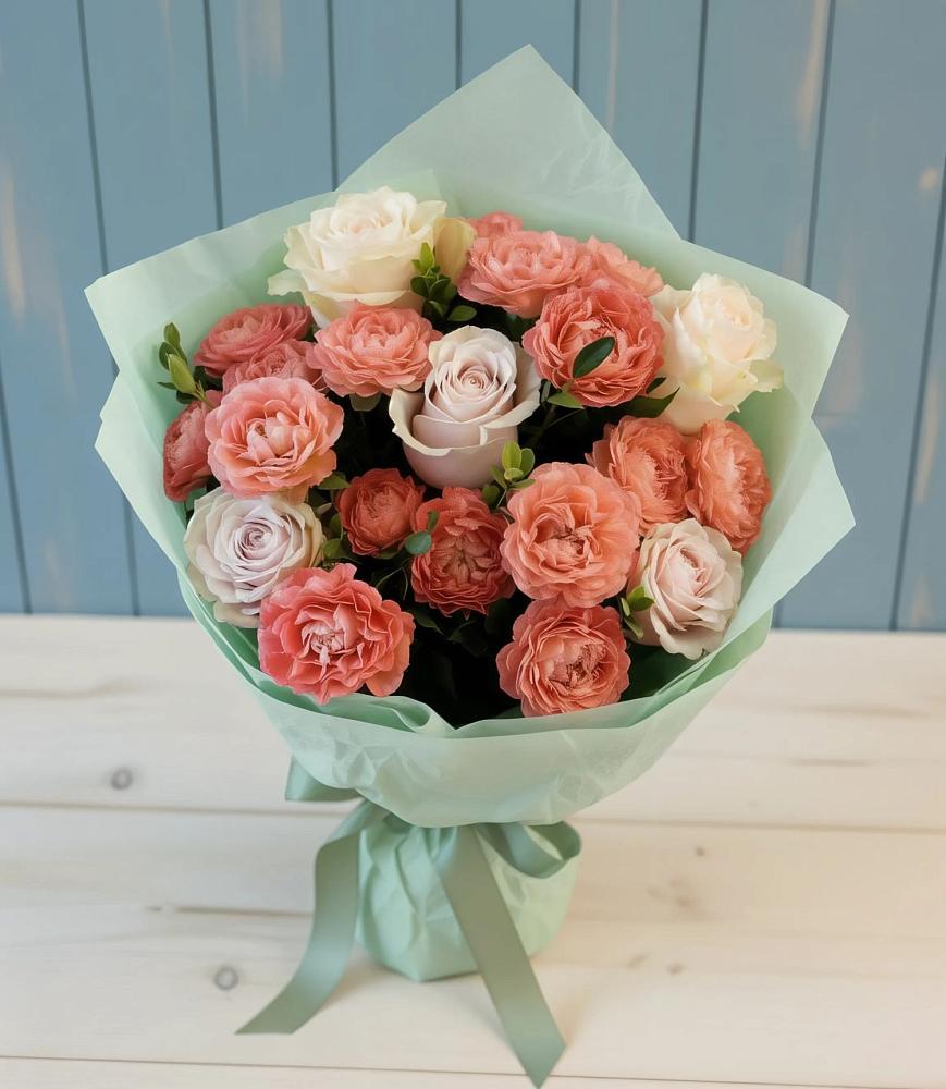 Букет цветов из: Розы в Макеево