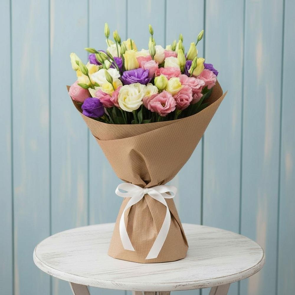 Букет цветов из: Лизиантусы в Макеево