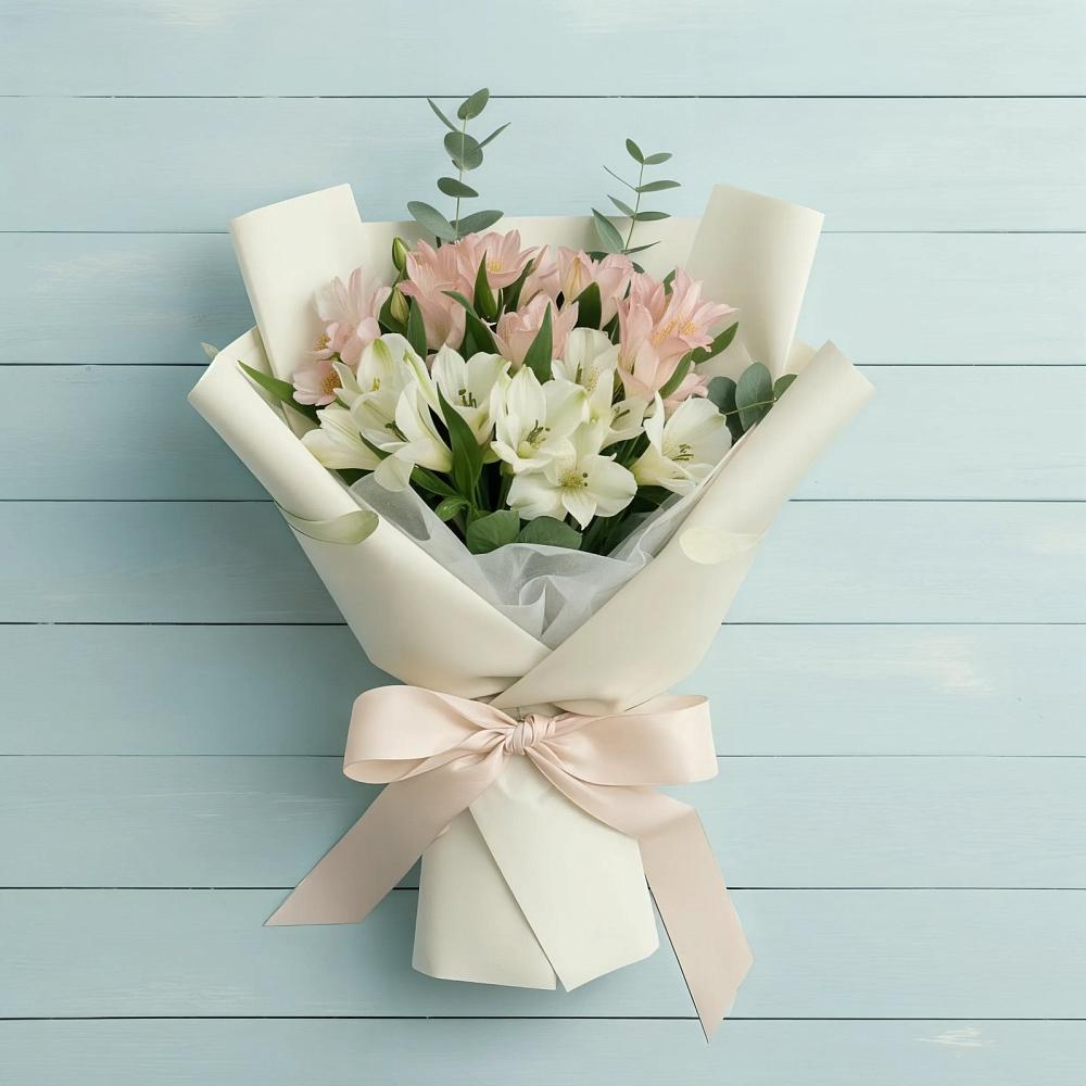 Букет цветов из: Альстромерии в Макеево