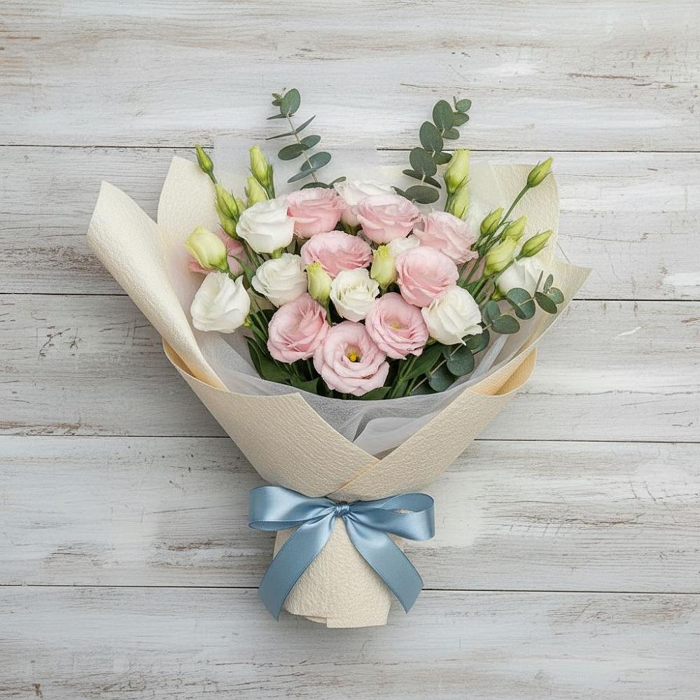 Букет цветов из: Лизиантусы в Макеево